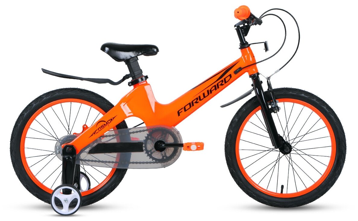 Детский велосипед Forward Cosmo 16 2.0 (2021) оранжевый Один размер