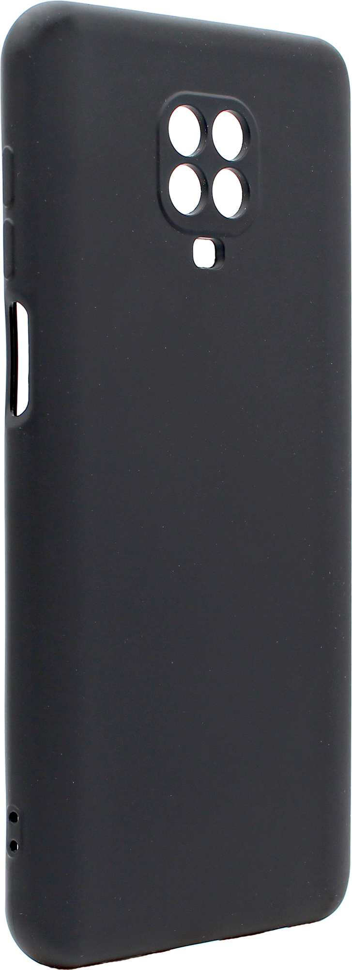 Чехол Soft-Touch Mobix для Xiaomi Redmi Note 9S, Note 9 Pro с защитой камеры и бархатной подкладкой цвет : Черный