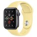 Умные часы Apple Watch Series 5 40мм, корпус из алюминия цвета «серый космос», спортивный браслет чёрного цвета