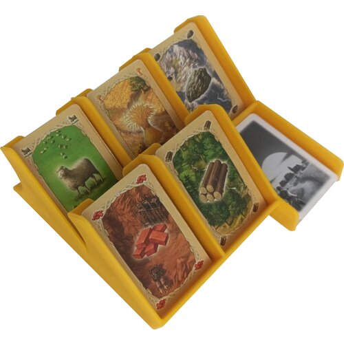 Держатель органайзер подставка для карт Колонизаторы Catan желтый настольная игра hobby world catan колонизаторы