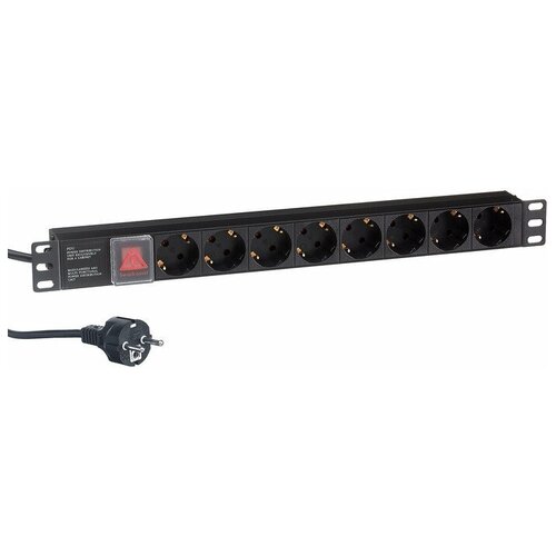 Блок розеток ExeGate ServerPro PDU-19H804 Al-8S-EU2.5CU-SW