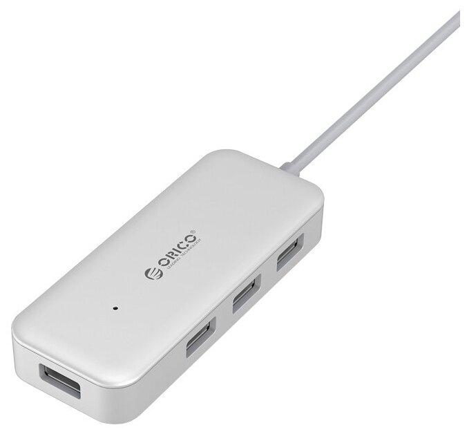 USB-концентратор Orico TC4U-U3 (Type-C, 4xUSB3.0) (серебристый)