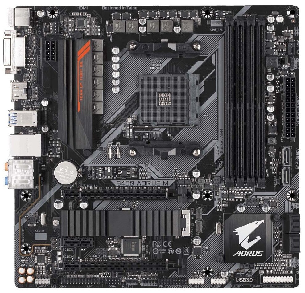 Материнская плата GigaByte B450 AORUS M sAM4