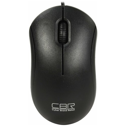 CBR CM 112 Black USB, Мышь оптика, 1200dpi, офисн., провод 1.1 метра