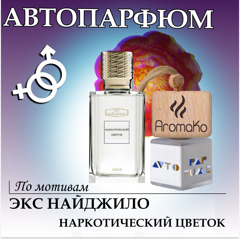 Автопарфюм ТОП миниатюра Флёр наркотик , Экс Нихило, ароматизатор в авто AROMAKO