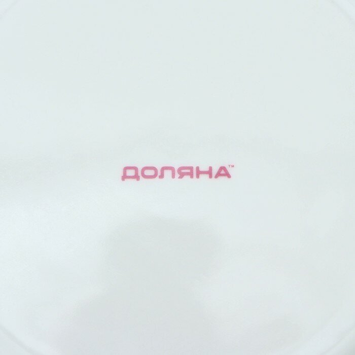 Тарелка обеденная Доляна «Лаванда», d=23 см, цвет белый - фотография № 4