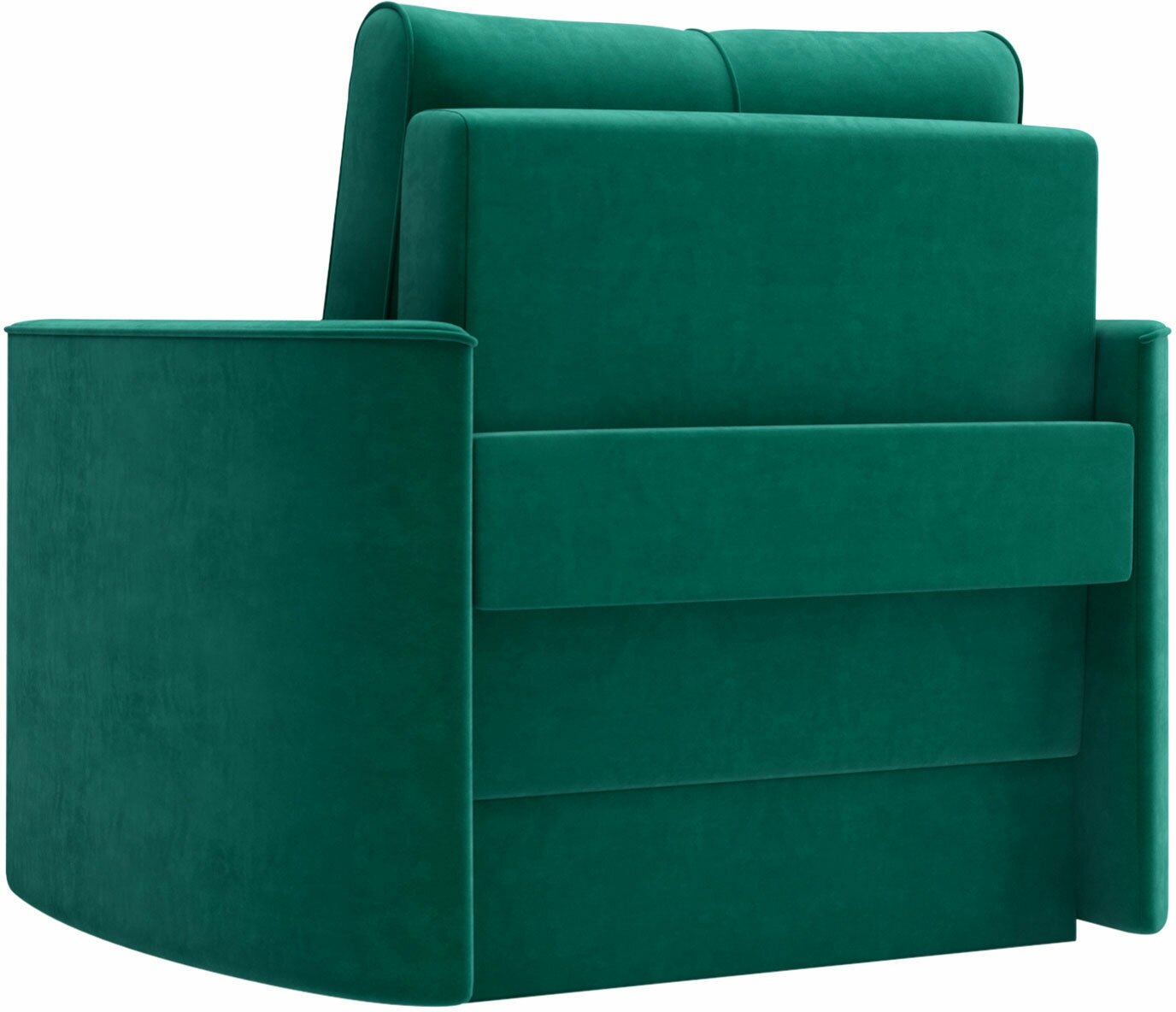 Кресло-кровать Первый Мебельный Айви Зеленый, велюр - фотография № 5