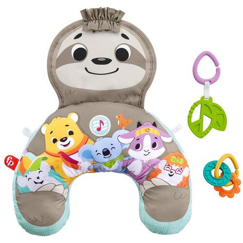 фото Подушка для новорожденных fisher-price музыкальная, "ленивец" (grr01)