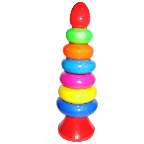 фото Пирамидка русская народная игрушка 7 колец 7209