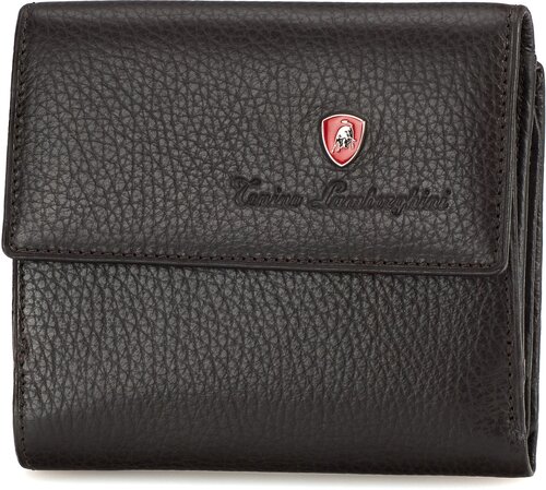 Кошелек Tonino Lamborghini TL10.553-04, фактура зернистая, коричневый