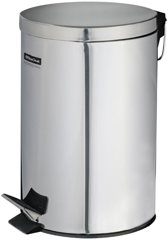 Ведро-контейнер для мусора (урна) OfficeClean Professional, 12л, нержавеющая сталь, хром (арт. 277568)