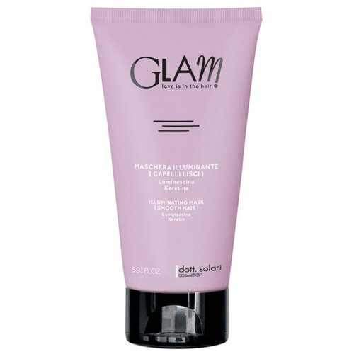 Dott.Solari Разглаживающая маска для волос с эффектом сияния Glam, 300 г, 175 мл