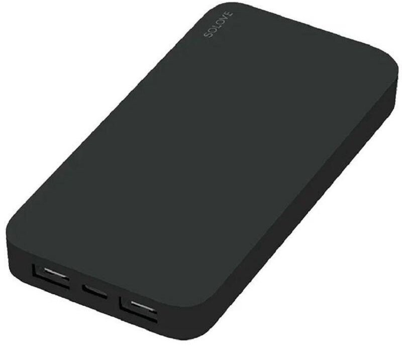 Внешний аккумулятор 20000 mAh, Xiaomi SOLOVE, черный, 003M Black RUS