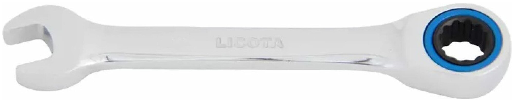 Licota ARW-10M10 Ключ комбинированный трещоточный короткий 72 зуба 10 мм - фото №1