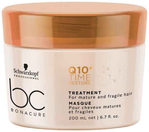 Schwarzkopf Professional Q10+ Time Restore Маска для волос смягчающая, 200 мл, банка