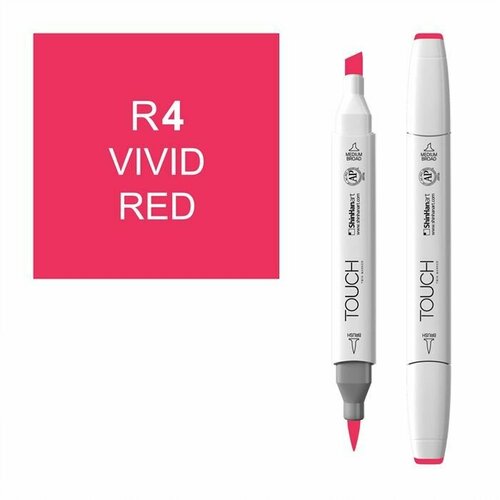 Маркер Touch Twin Brush 004 яркий красный R4 1737₽