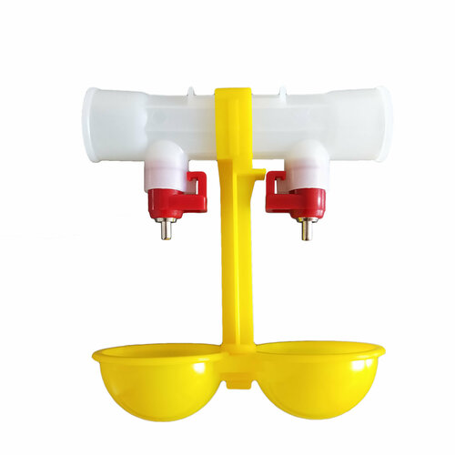 10 шт Двойные ниппельные поилки НП-18 для птиц 360 градусов с каплеуловителем на трубу d25 мм 1040₽