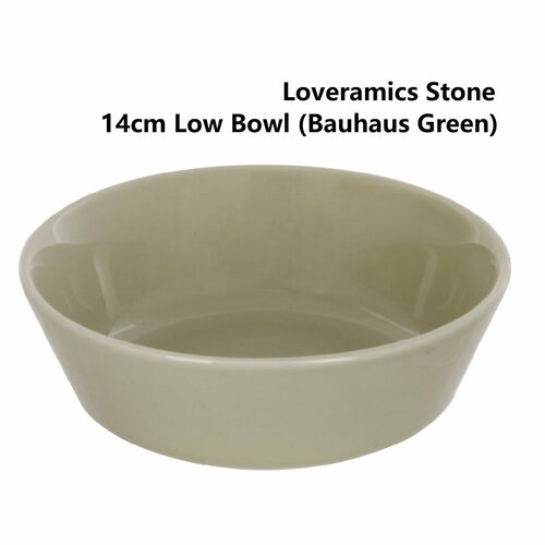 Тарелка Loveramics Stone 14 см. Low Bowl (Bauhaus Green)