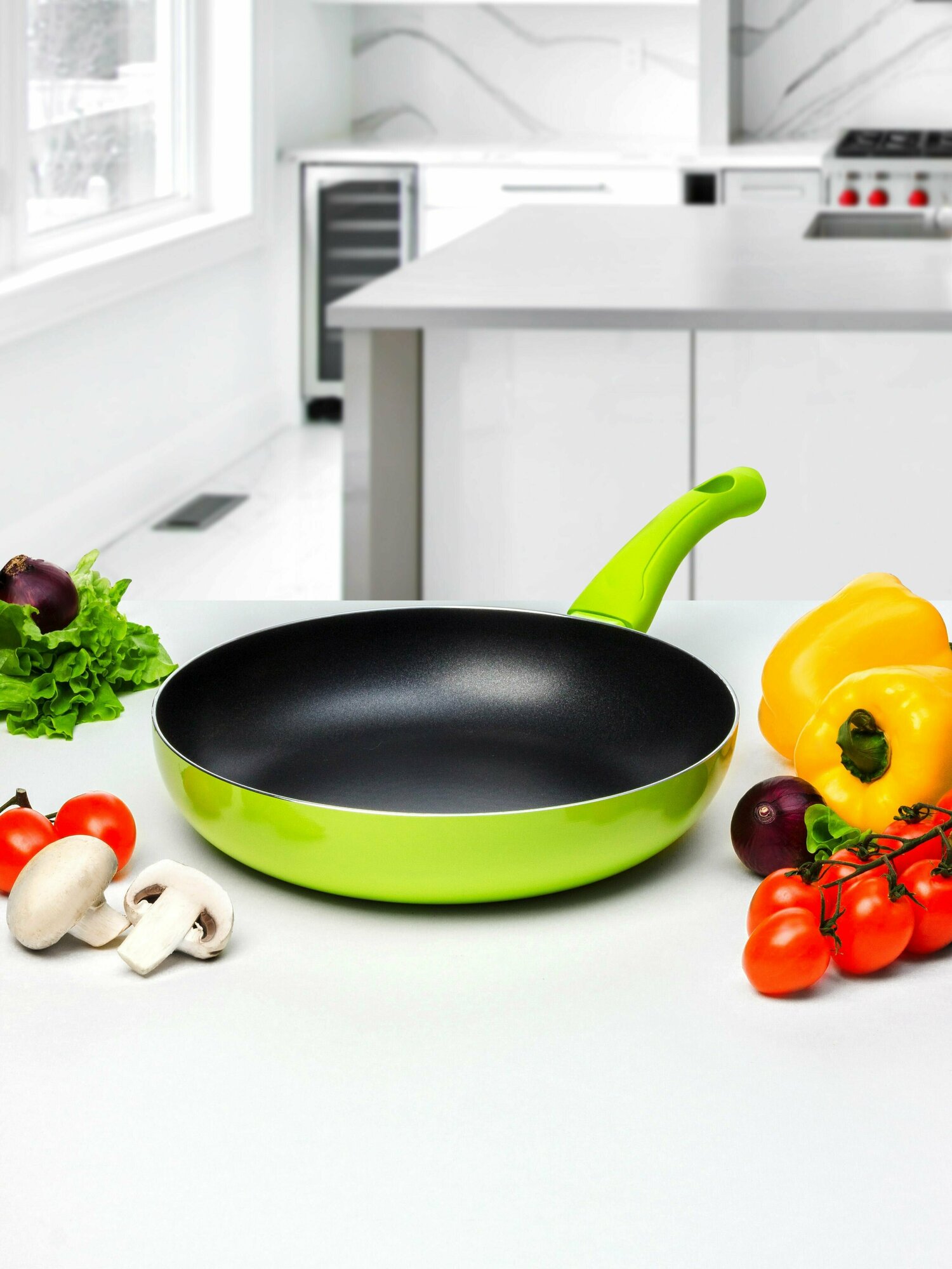 фото Сковорода Servitta Siesta 28 см, цвет зеленый