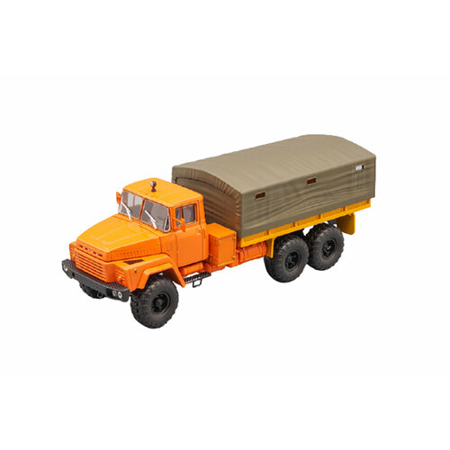 Kraz 260 side tent 1979 orange (ussr russia) | краз 260 бортовой с тентом 1979 оранжевый