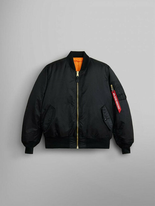 бомбер ALPHA INDUSTRIES, размер 52/54, черный