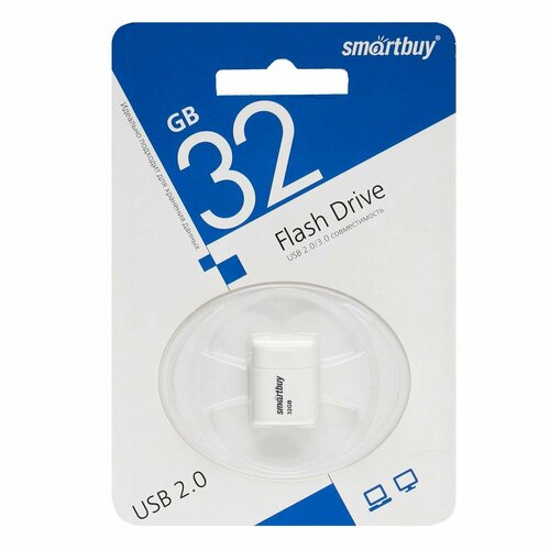 Флеш-память USB 32 Gb Smartbuy Lara White ()