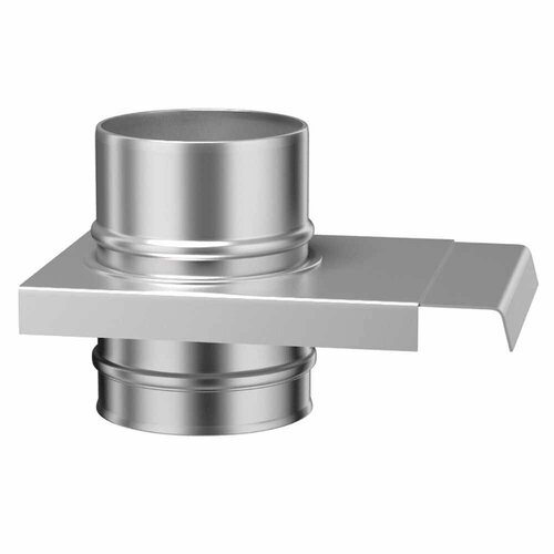 Шибер для дымохода Flue Line d150 мм нержавеющая сталь зеркальная 0,8 мм