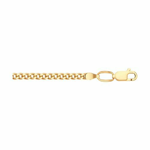 Цепь The Jeweller, серебро, 925 проба, золочение, длина 50 см, средний вес 9.7 г, золотой