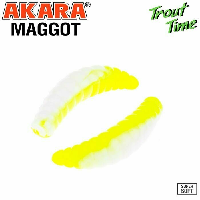 Силиконовая приманка AKARA Trout Time MAGGOT 1,6 Color 460 SHRIMP (креветка)