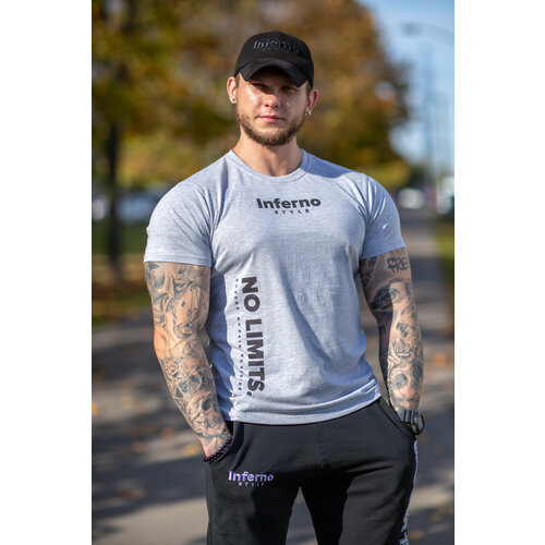 фото Футболка inferno style, размер 2xl, серый