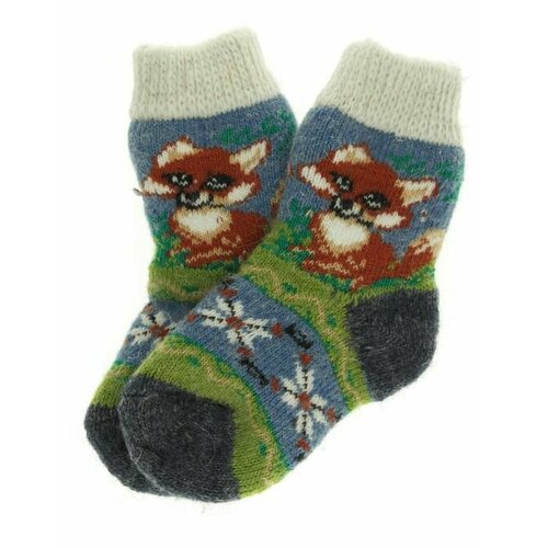 фото Носки рассказовские варежки размер 3-4 года, черный, оранжевый