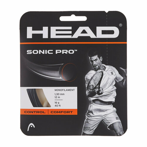 Теннисная струна HEAD Sonic Pro Черный 281028-17BK (Толщина: 125) теннисная струна head lynx tour черный 281790 17bk толщина 125
