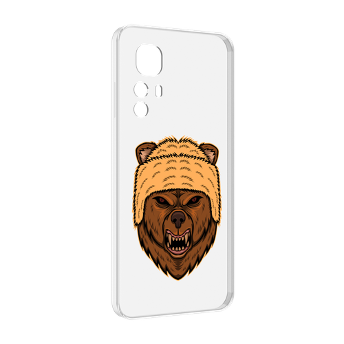 Чехол MyPads Медведь-в-шапке для Blackview A85 задняя-панель-накладка-бампер чехол mypads голова медведь для blackview a85 задняя панель накладка бампер