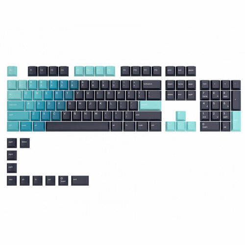 Комплект кейкапов Glorious GPBT Keycaps Celestial Ice (ANSI) 110 keys cherry pbt keycaps mechanical keycap full set 5 sides dye sublimation dolphin theme keycaps