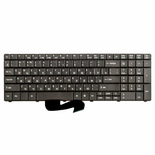 Клавиатура ZeepDeep для ноутбука Acer Aspire E1, E1-521, E1-531 черная, плоский Enter gzeele new russian laptop keyboard for acer v5wc1 p253 p453 p253 e p253 m p253 mg p453 m p453 mg pk130pi1b04 mp 09g33su 6981w ru