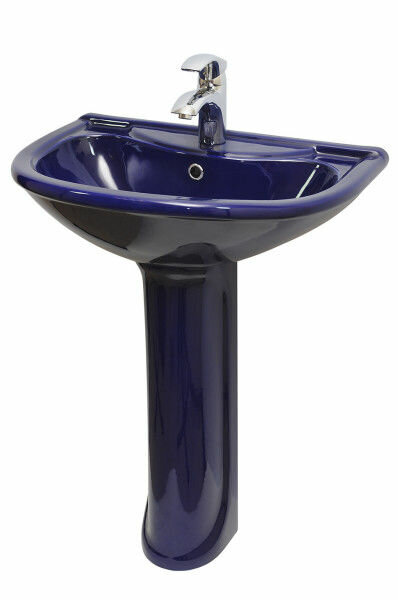 фото Умывальник С пьедесталом престиж 63 синий СТ оскол