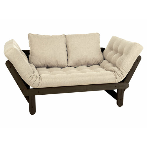 Прямой диван ARSKO (АндерСон) Сламбер Венге Лен, рогожка Без ящика