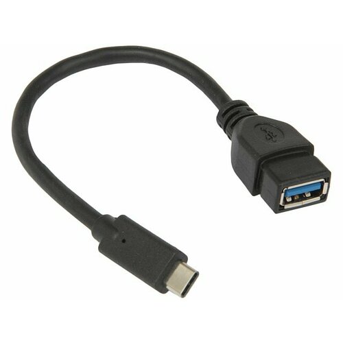 Кабель Gembird Кабель USB OTG соединительный USB A(F)-C Gembird Cablexpert A-OTG-CMAF3-01 (0.2м) хаб usb gembird cablexpert usb c usb 3 0 hdmi vga pd a cm combo7 01