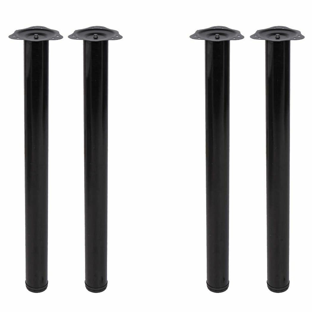 Ножки для стола столешницы 60*1100 мм 4шт металлические регулируемые Чёрный