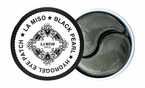 LA MISO Маска для кожи вокруг глаз гидрогелевая с черным жемчугом, 60 шт.