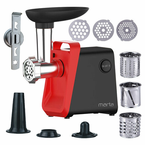 Мясорубка MARTA MT-MG2028C черныйкрасный 399600₽