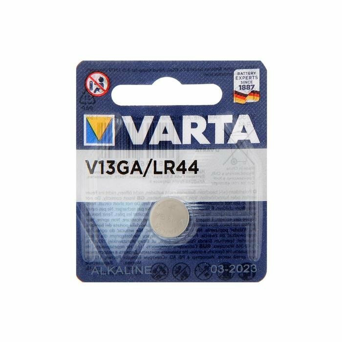 Батарейка Varta V13 GA BLI Alkaline, 1 шт. (4276101401) - фото №13