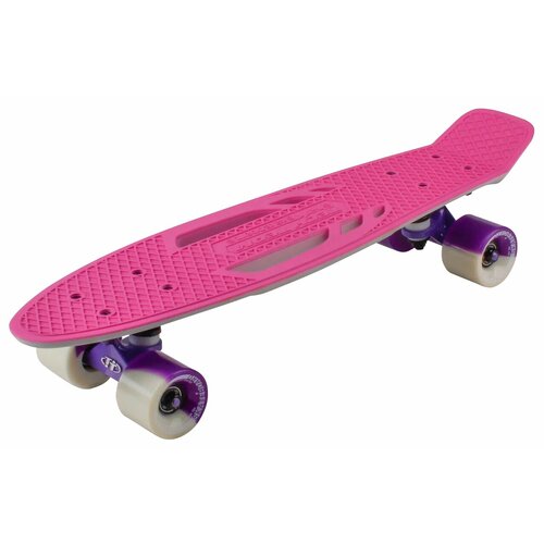 фото Скейтборд пластиковый shark 22 pink/white 1/4 tsl-405м techteam
