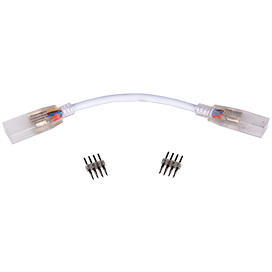 Светодиодные ленты Ecola LED strip 220V коннектор гибкий соединитель лента-лента 4-х конт с разъемами для ленты IP68 RGB 14x7 SCVM14ESB