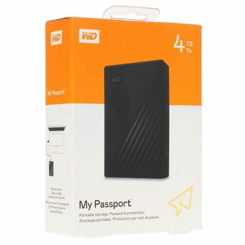 Внешний жесткий диск WD My Passport , 4Тб, черный - фото №11