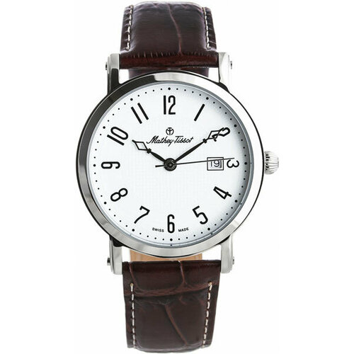 фото Наручные часы mathey-tissot city, белый, коричневый