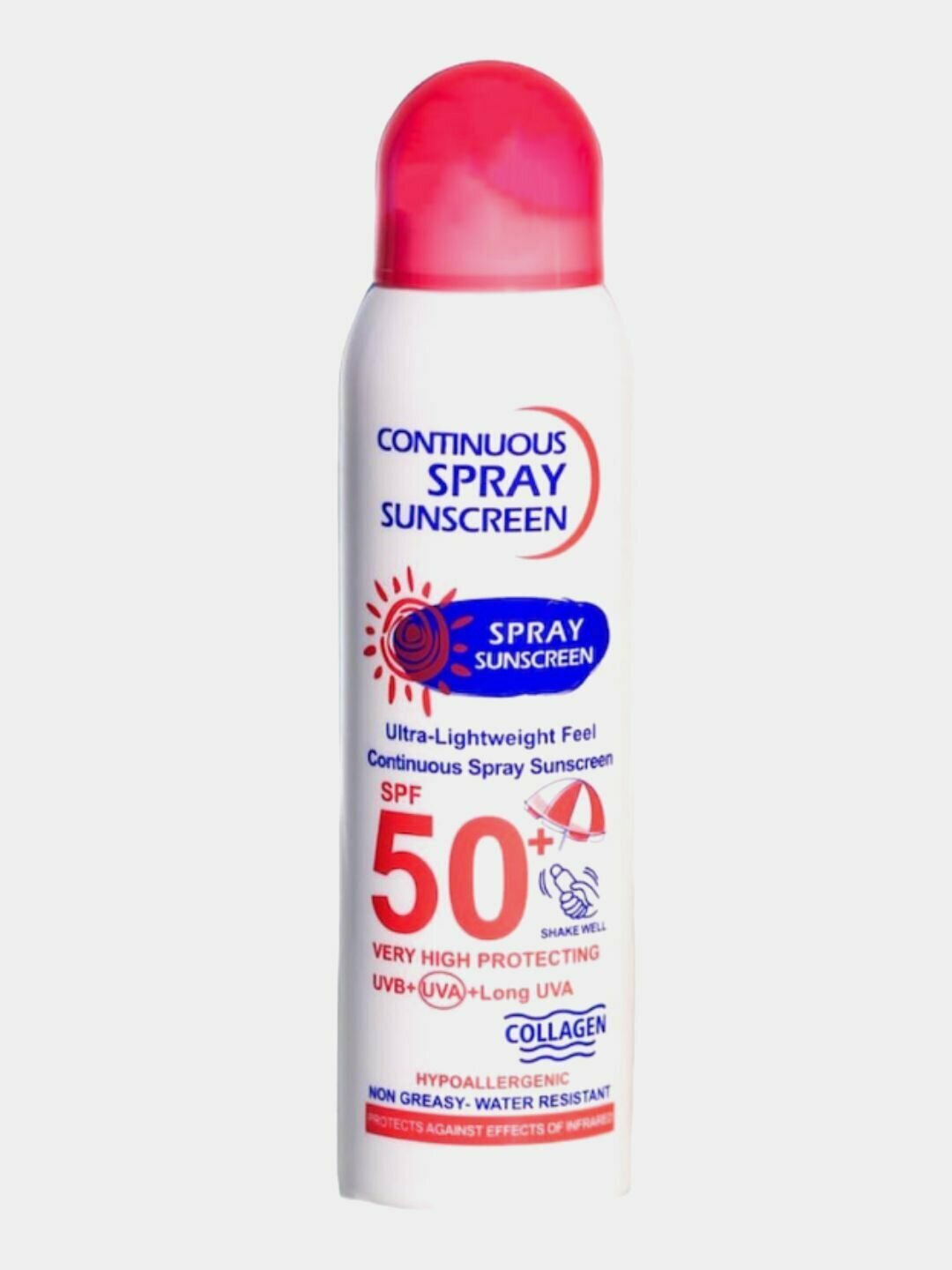 Солнцезащитный cпрей для тела и лица Continuous Sunscreen SPF 50+, 230 мл