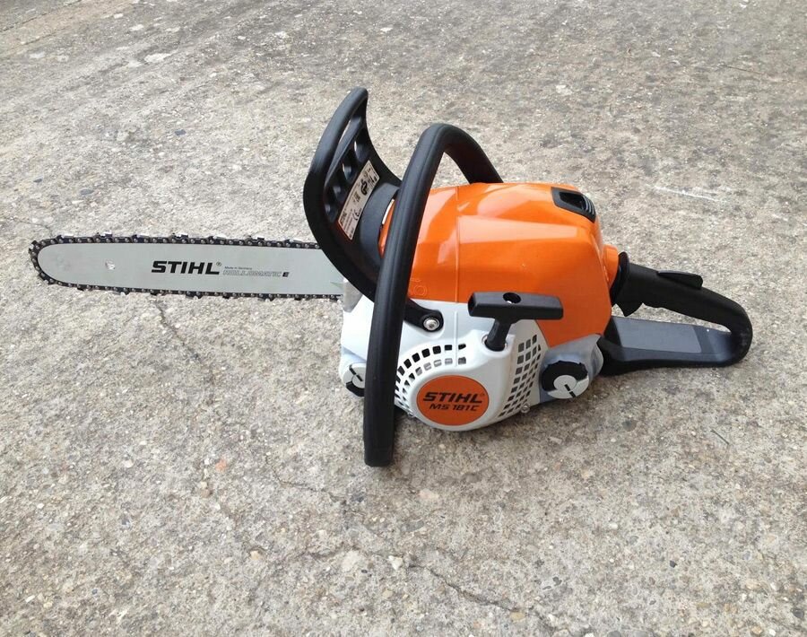Бензопила штиль STIHL оригинал MS 181 С-BE шина R 40 см 16" цепь 63 PM — фото 1