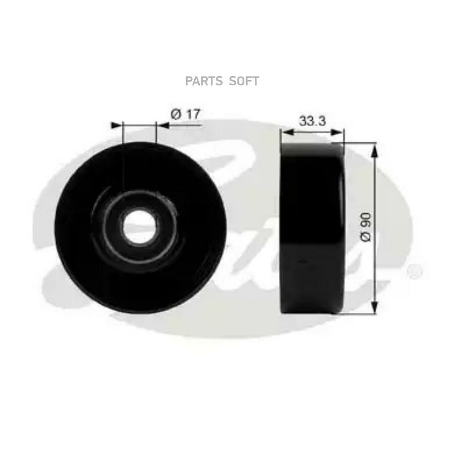(7803-21033) Ролик приводного ремня Gates арт. T38033