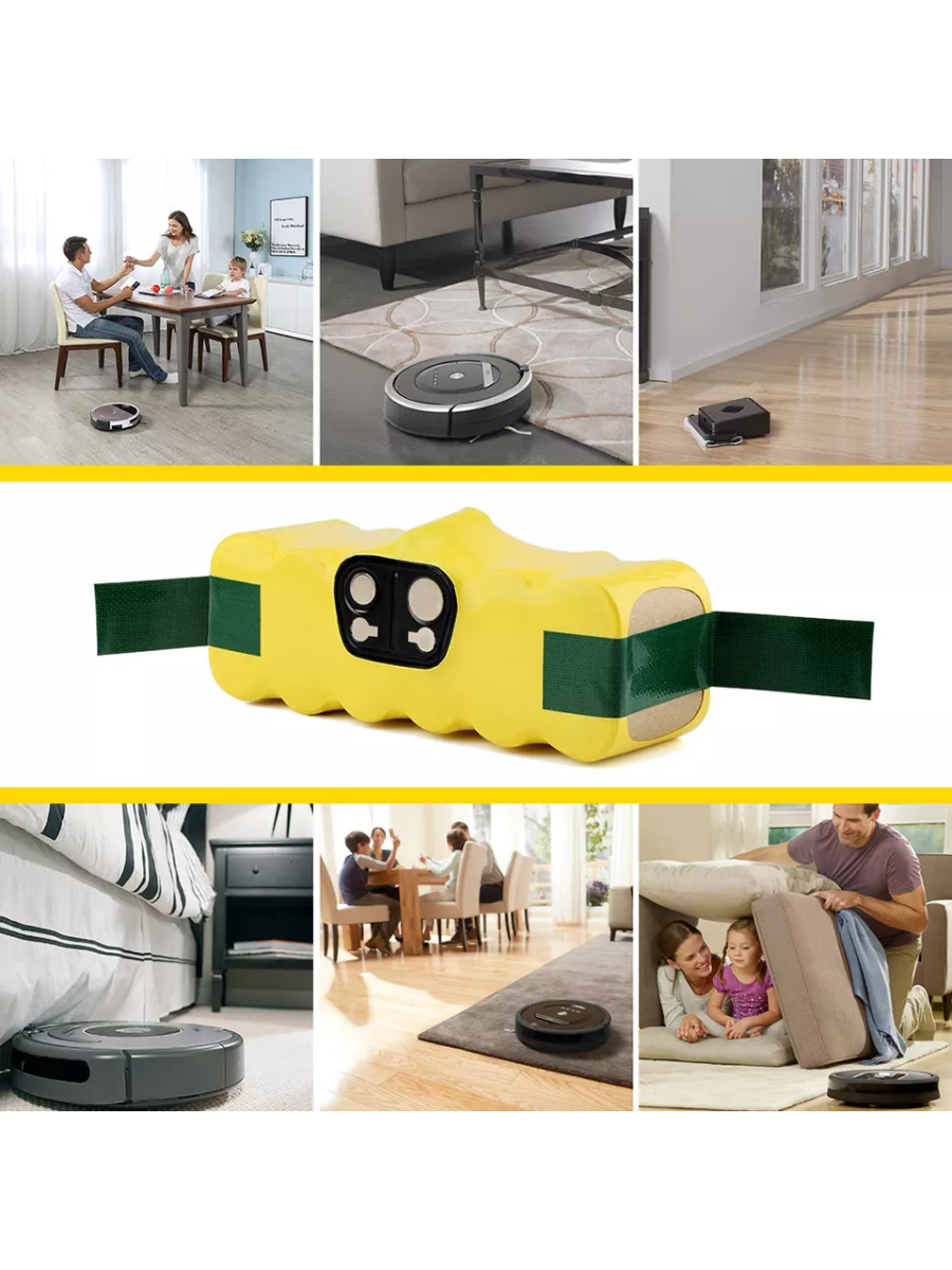 Аккумулятор Run Energy для робота-пылесоса iRobot Roomba 500, 600, 700, 800, 900 - Series 14.4V 3000mAh (Ni-MH) PN: GD-ROOMBA-500.